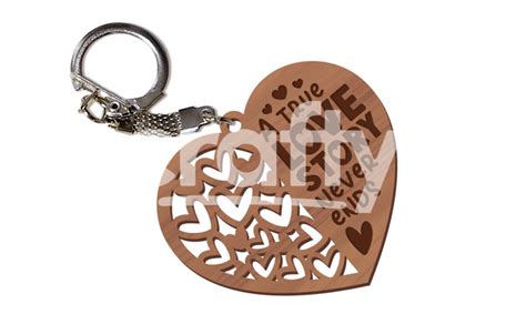 Toradh íomhá ar Glowforge Keychain