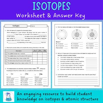 Image result for Atomic Notation Worksheet Answer Key