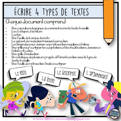 Les Differents Types De Textes に対する画像結果