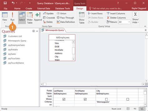 Image result for Access Run Query