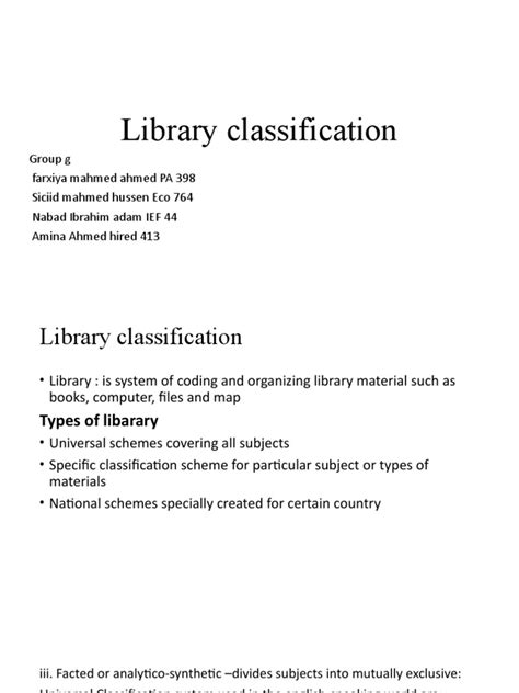 Image result for L Classification Library