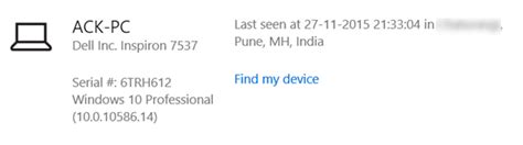 Toradh íomhá ar Find My Computer App