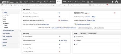 Toradh íomhá ar ManageEngine ServiceDesk Plus Interface