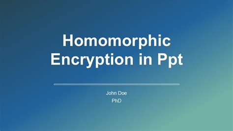Fully Homomorphic Encryption Introduction Slides에 대한 이미지 결과