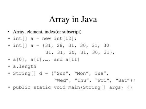 Image result for Displaying Element in Array in Java