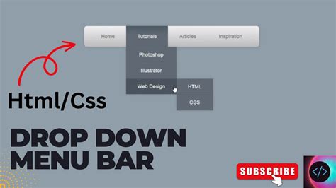 Image result for How to Make Drop Down Menu Using HTML and CSS