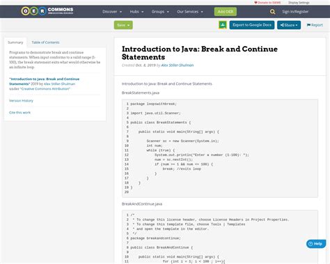 Breake a ND Continue in Java Examples に対する画像結果