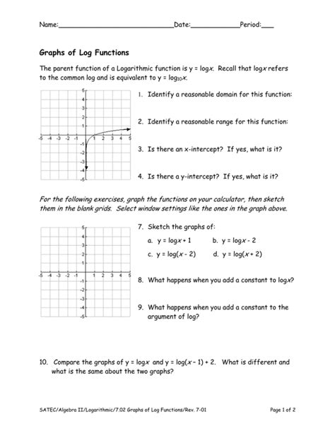 Image result for Log Graphs Exercises