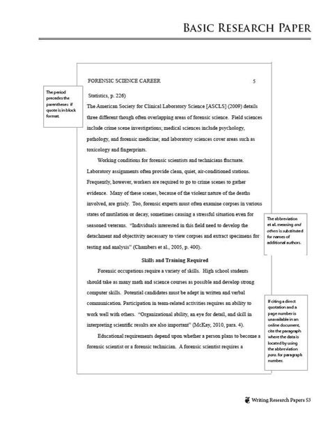 Image result for APA Format Research Paper College Example