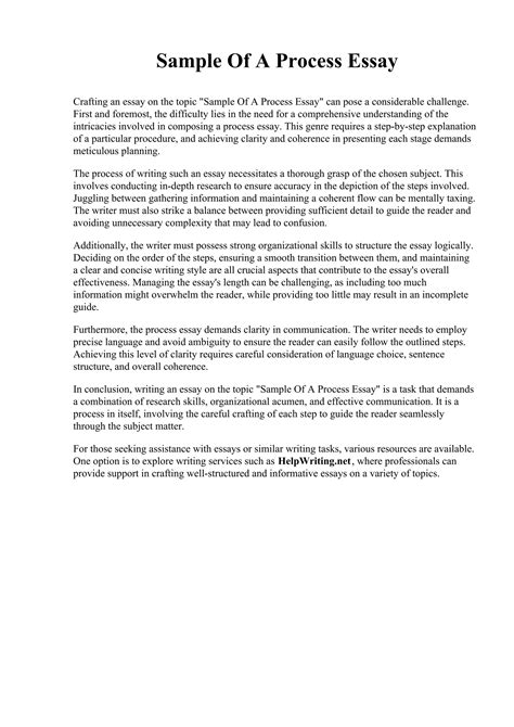Process Essay Sample Writing に対する画像結果