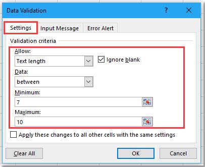 Image result for Excel Digit Validation Formula