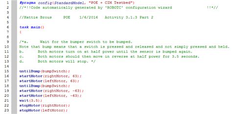 Toradh íomhá ar ROBOTC Coding