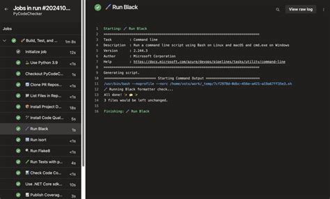 Auto Update Pipeline Python に対する画像結果