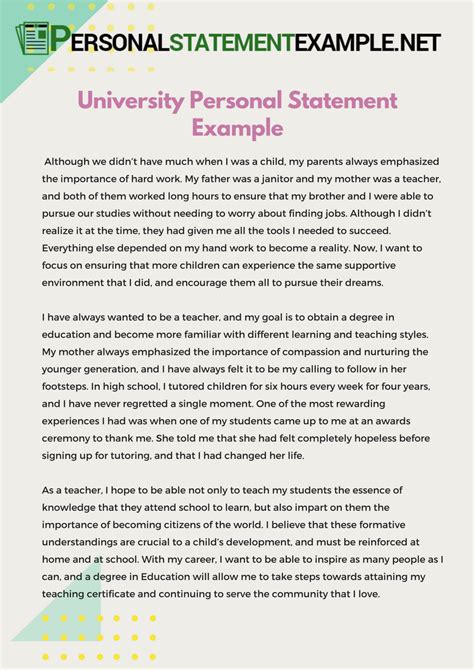 Image result for Creative Writing Personal Statement Examples