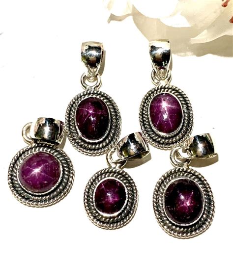 Star Ruby Premium Pendants in Silver (Recognize Inner Potential)