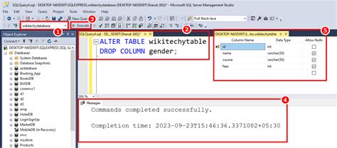 Toradh íomhá ar Drop Delete SQL