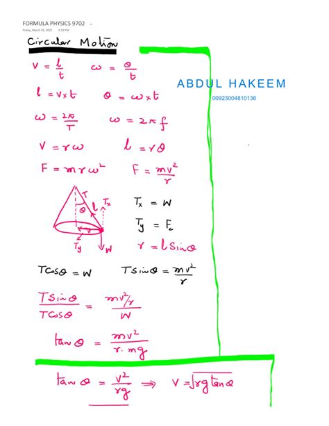 Image result for Circular Motion Physics Formula