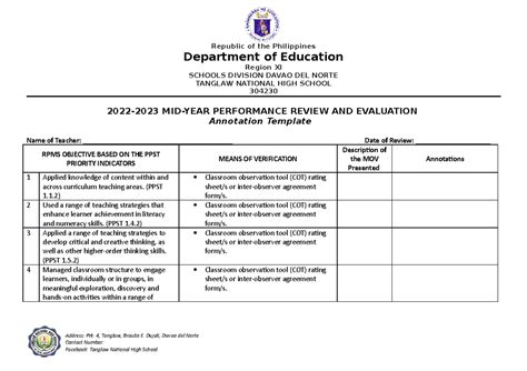 Sample Lesson Exemplar with Annotation に対する画像結果