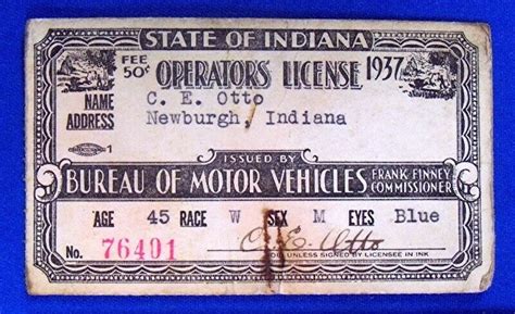 Indiana License Issue Date に対する画像結果