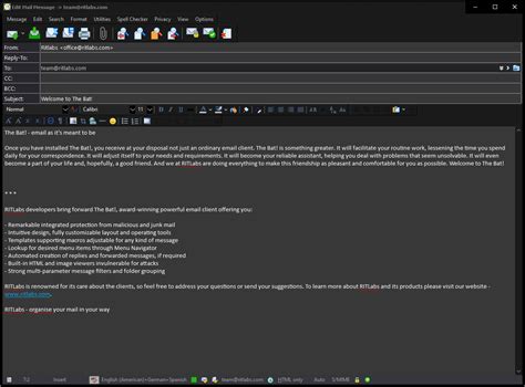Toradh íomhá ar Bat Email Client