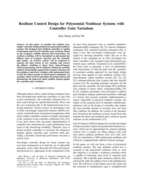 Image result for Control System Design Use Polynonmial