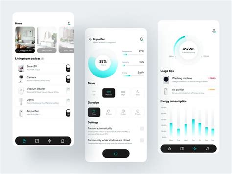 Image result for Design Smart Home Menu UI