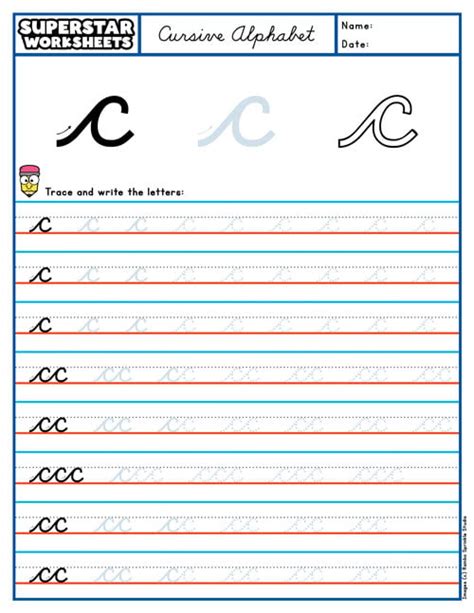 Image result for Cursive C Worksheet