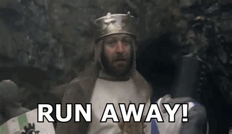 Image result for Monty Python Run Away