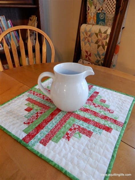 Afbeeldingsresultaten voor Log Cabin Table Topper