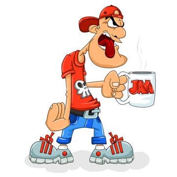 Image result for Java Man Cartoon