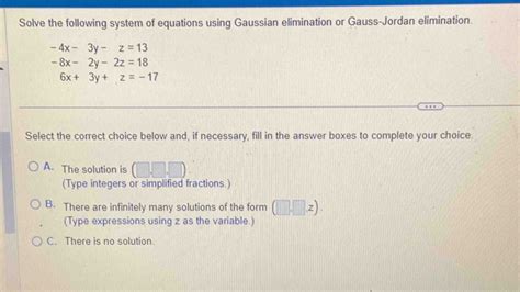 Toradh íomhá ar Gaussian Elimination No Solution Example