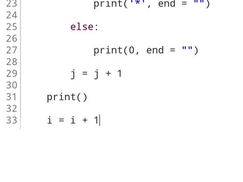 Image result for Star Pattern Python Code