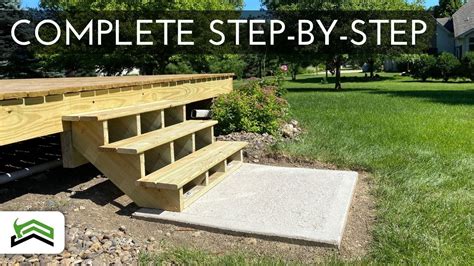 Image result for How to Build Steps for a Deck