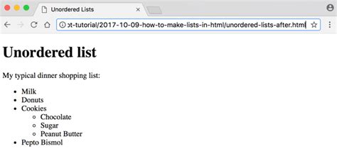 Image result for HTML Assignment for List