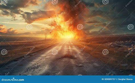 Image result for Road with Explosion Drawing