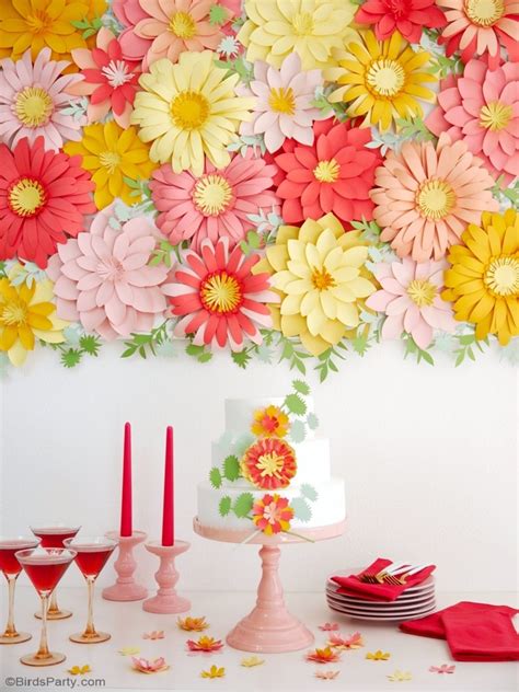 Image result for Paper Flower Backdrop