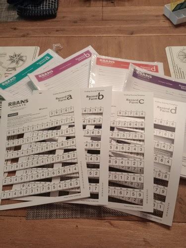 RBANS Coding Form に対する画像結果