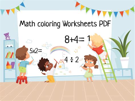 Toradh íomhá ar Math and Coloring Worksheets