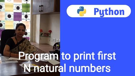 Image result for Python Program for Natural Number Print