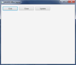Image result for JavaFX Hbox