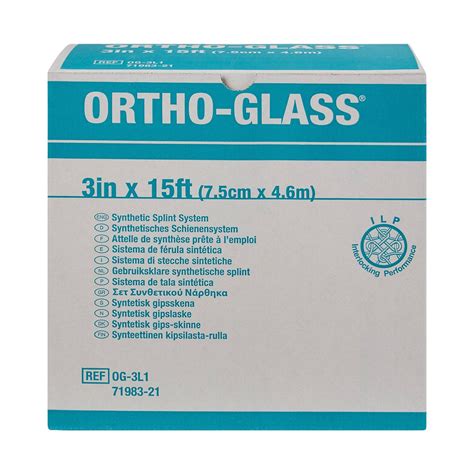 Image result for Ortho-Glass Splinting Chart
