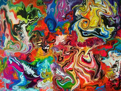 Full Color Abstract Art Painting | Creative Acrylic Painting ...