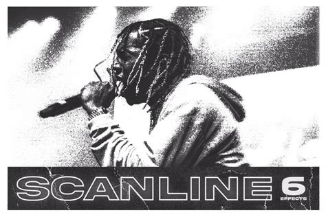 Toradh íomhá ar Scan Line Effect Image