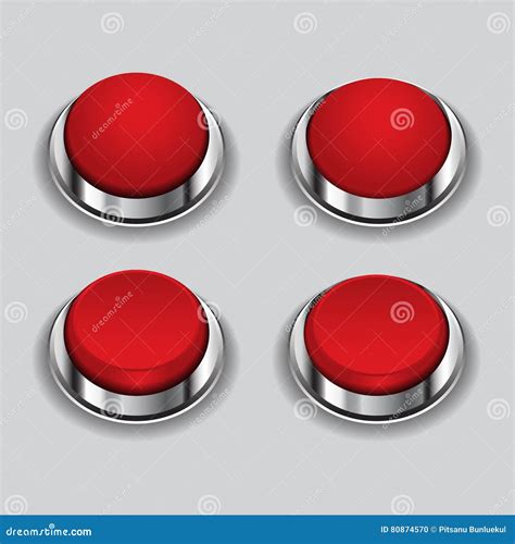 Image result for Mettalic Red Button
