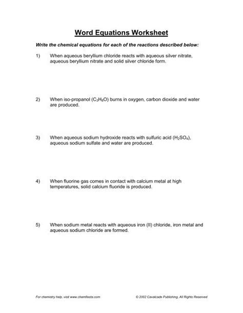 Toradh íomhá ar Turn Word Problems into Equations Worksheet PDF