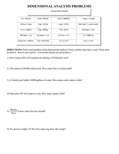 Image result for Dimensional Analysis IV Math Problems