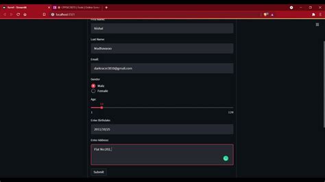 Image result for Streamlit Form