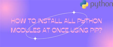 Image result for List of Python PIP Module