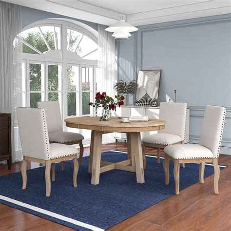 Afbeeldingsresultaten voor Rectangular Natural Light Wood Dining Room Table