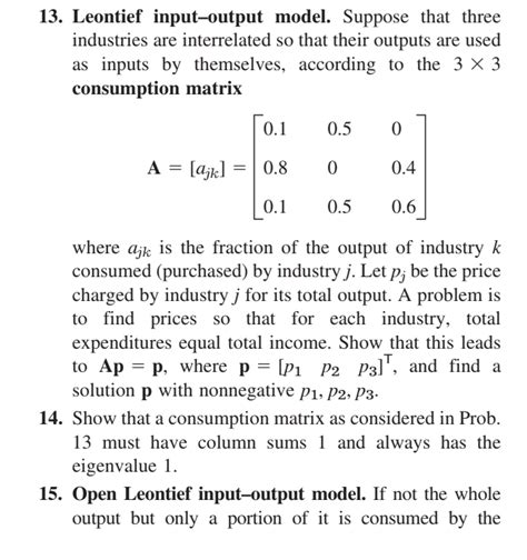 Toradh íomhá ar Leontief Input Output Matrix